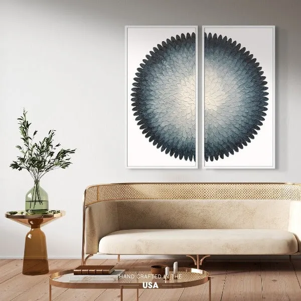 Mono Indigo I & II - Hand Painting
