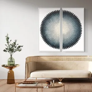 Mono Indigo I & II - Hand Painting