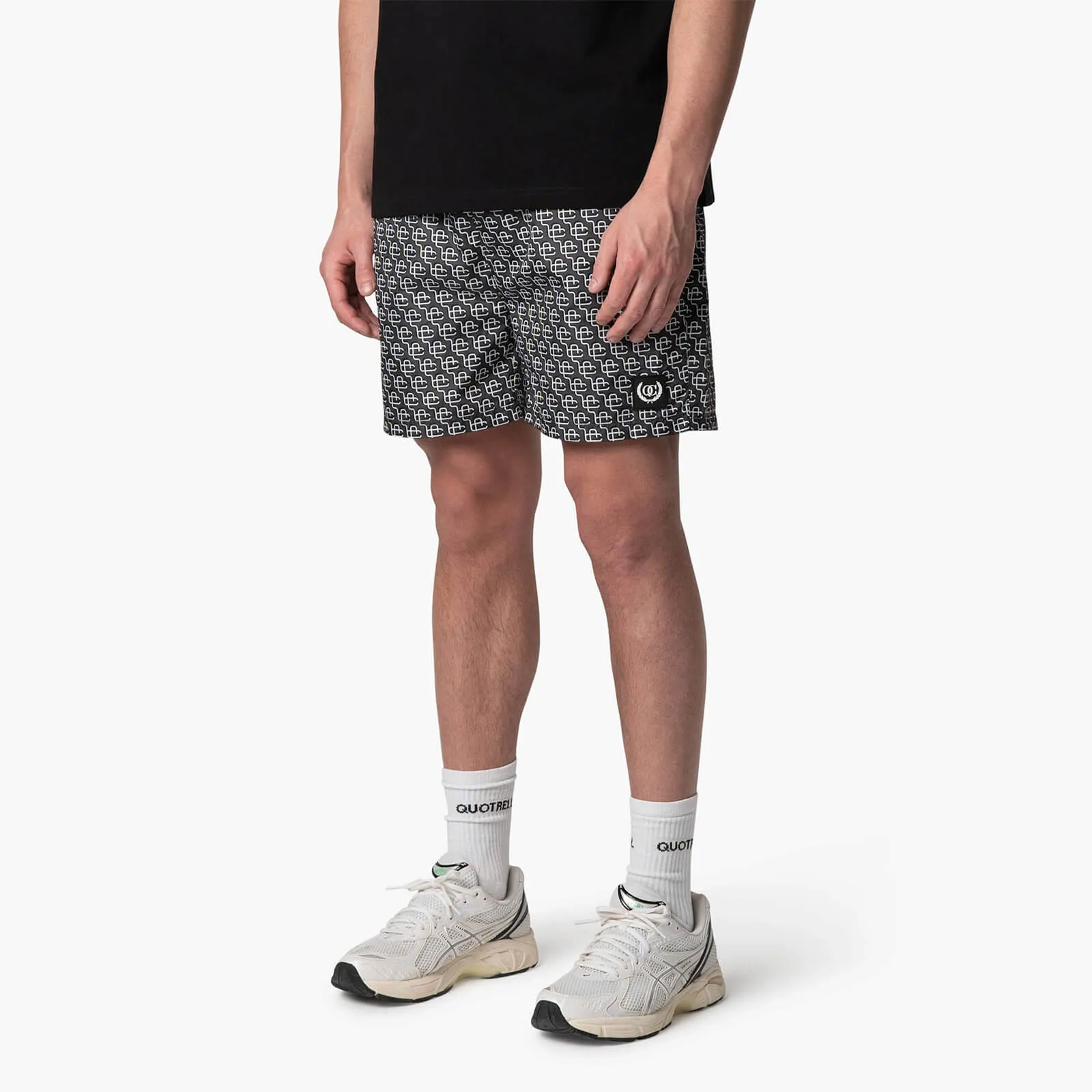 MONOGRAM SWIMSHORTS | ANTHRACITE/WHITE