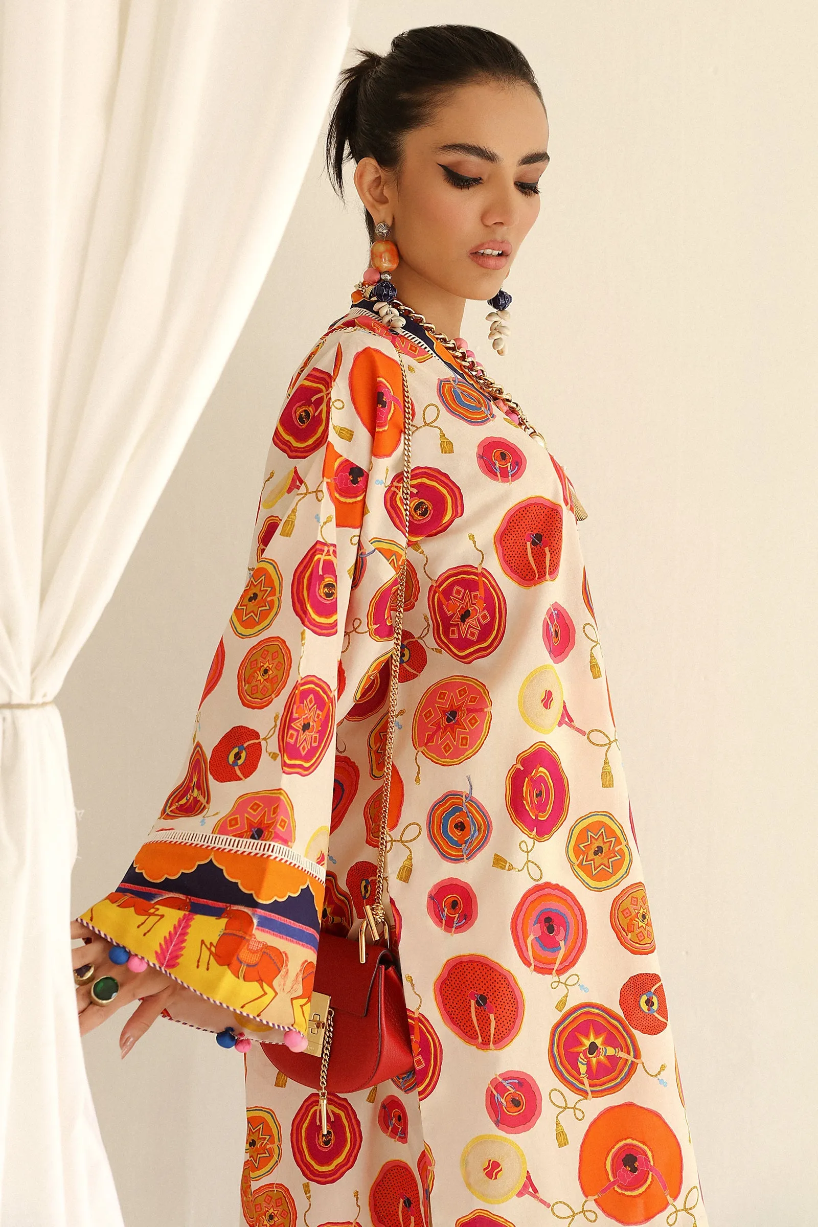 MORAY (ZRW-20947) | Zaha RTW Poplin Collection 2023 | Stitched Lawn Cambric Cotton Suits