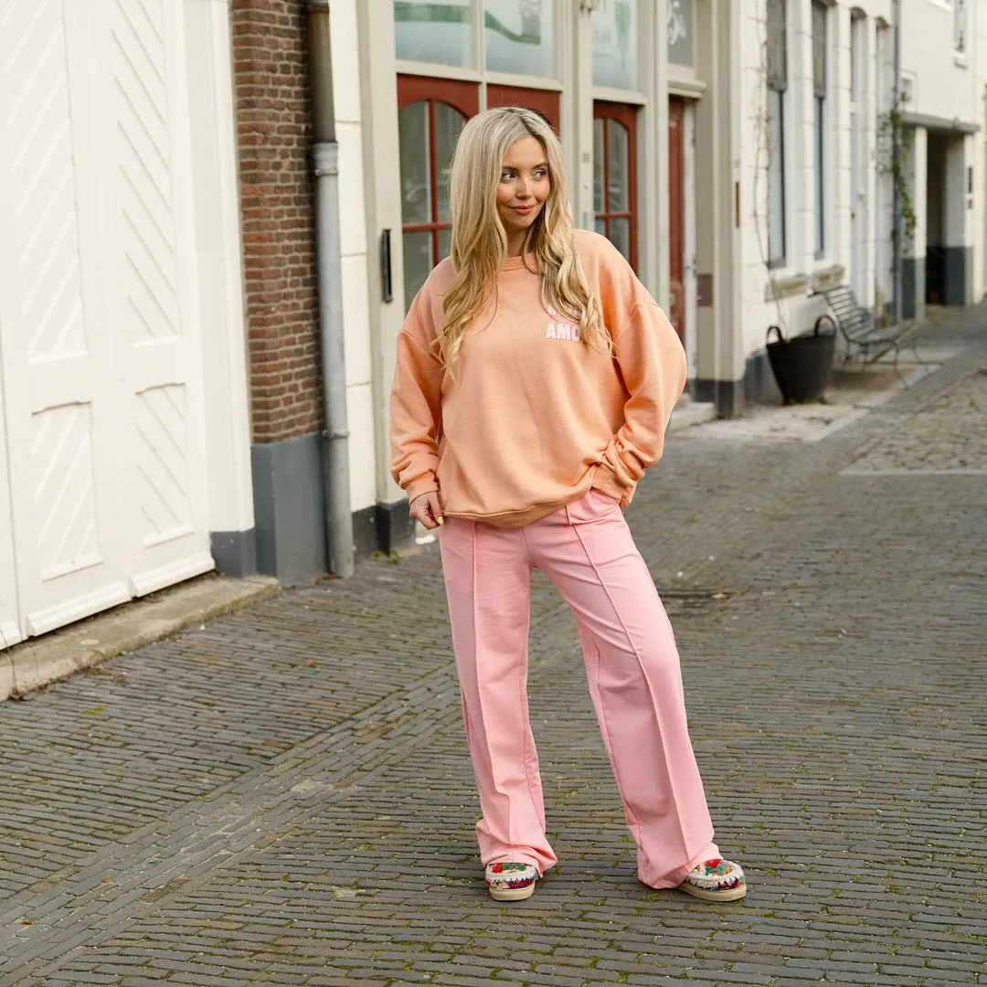 More Amor sweater peach