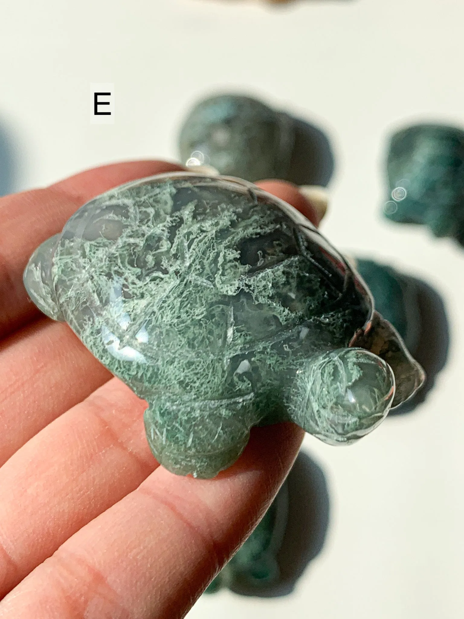 Moss Agate Turtles