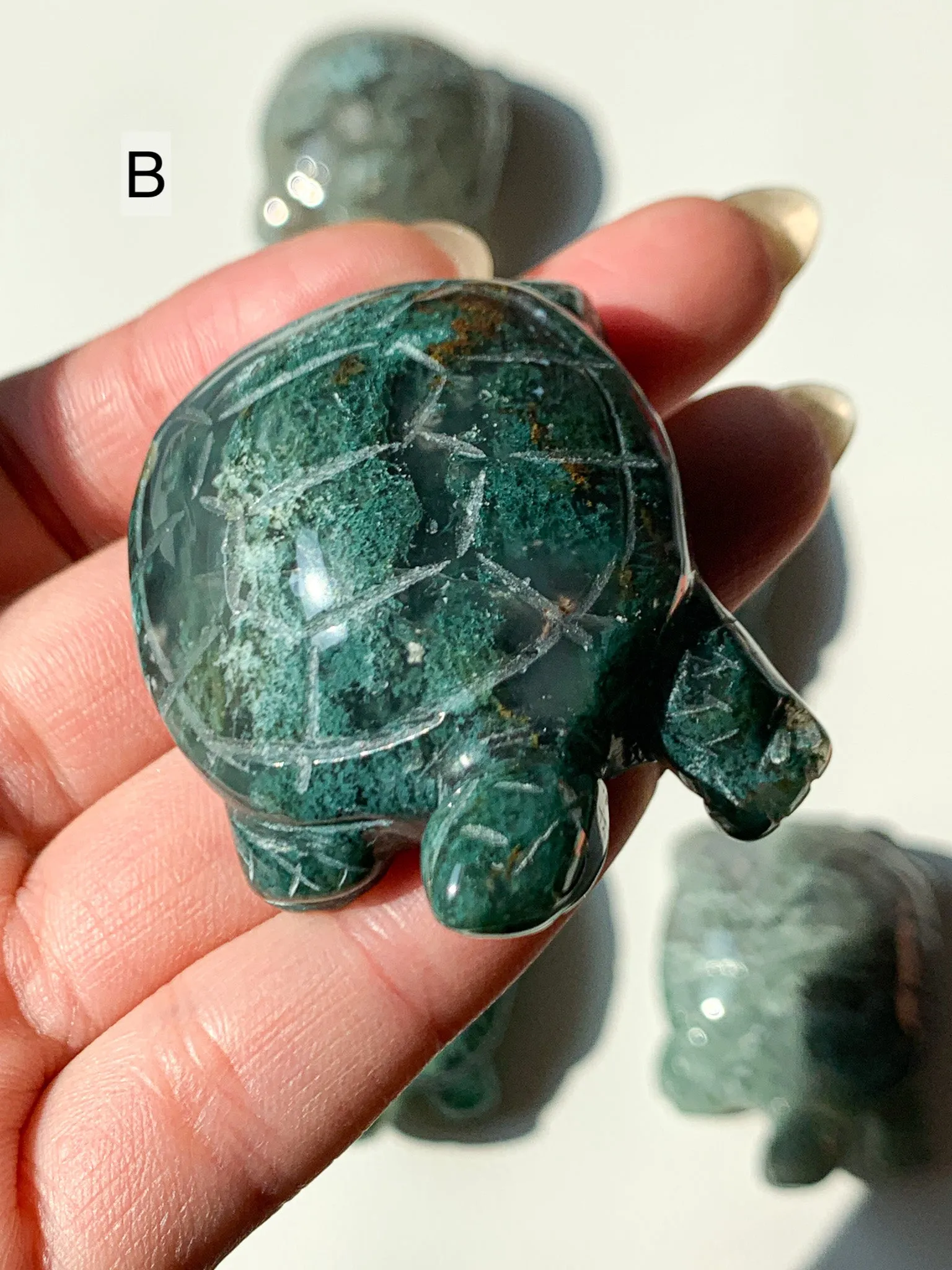 Moss Agate Turtles