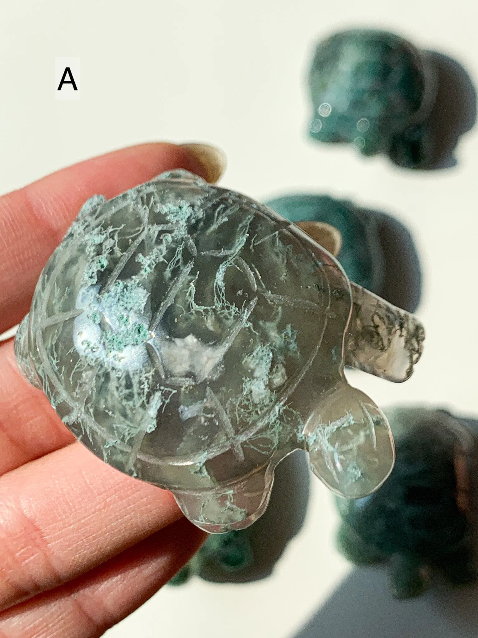 Moss Agate Turtles