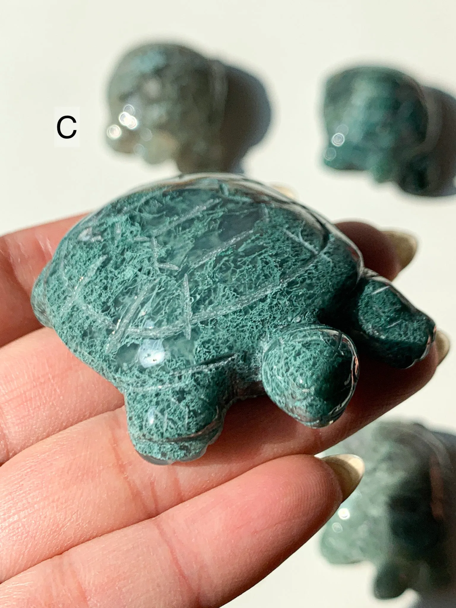 Moss Agate Turtles