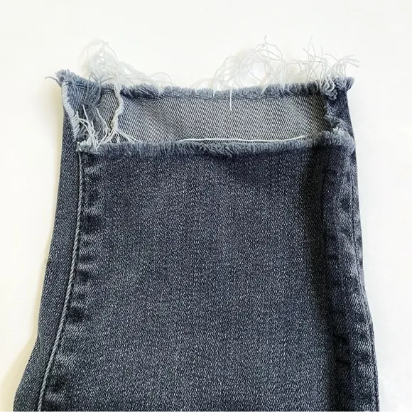 MOTHER GRAY BLACK MISSY MOODY RACER SIDE STRIPE HIGH WAISTED LOOKER SKINNY JEANS