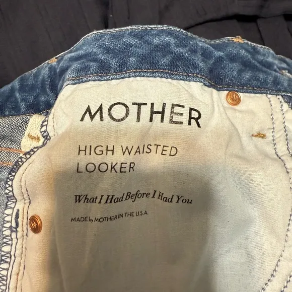 MOTHER High Waisted Looker “What I Had Before I Had You” Jeans - Size 27