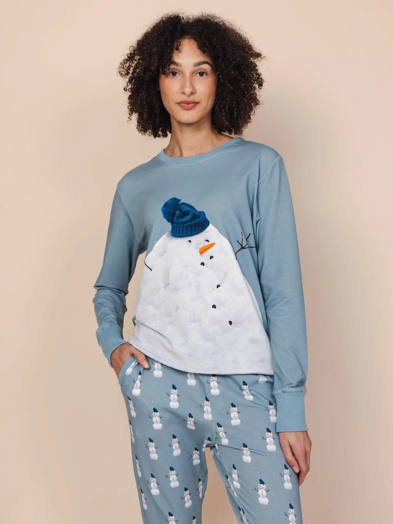 Mr. Snowman Sweater en Broek set Dames