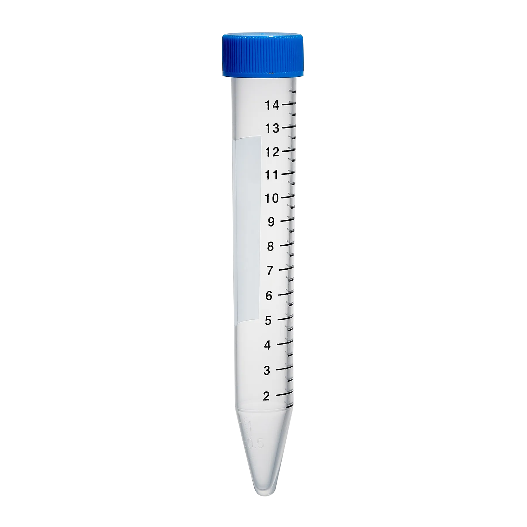 MTC Bio C2601-B Centrifuge Tube, conical, PP,  flat screw cap, non-sterile, bulk bag, 15mL, 500/cs