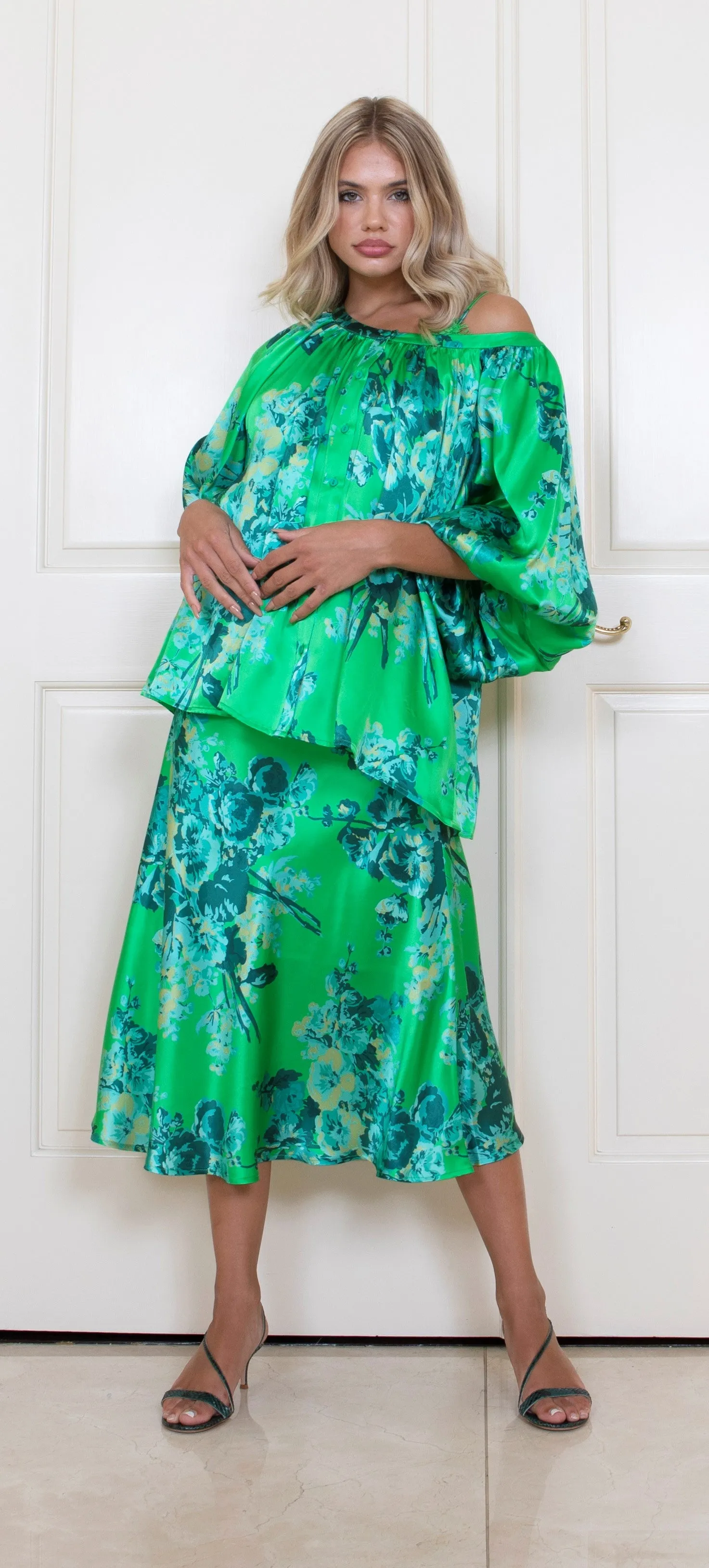 Napa Eloise Summer Top Apple Green