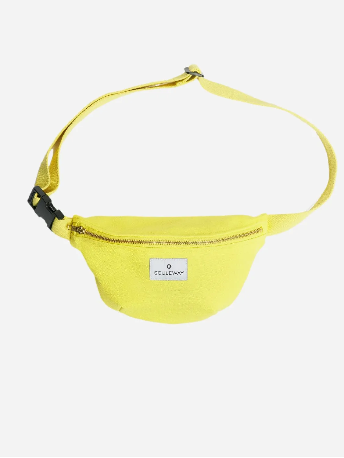 Natural Cotton Canvas Bum Bag | Bright Lemon