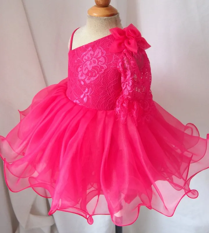 Natural Infant/toddler/baby/children/kids doll style Girl's Pageant Dress