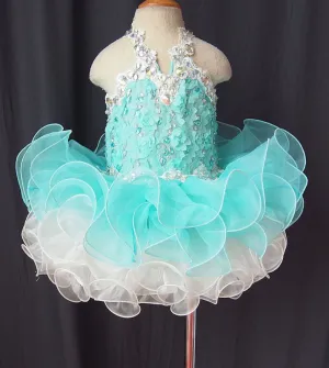 Natural Infant/toddler/baby/children/kids/newborn Girl's Pageant Dress