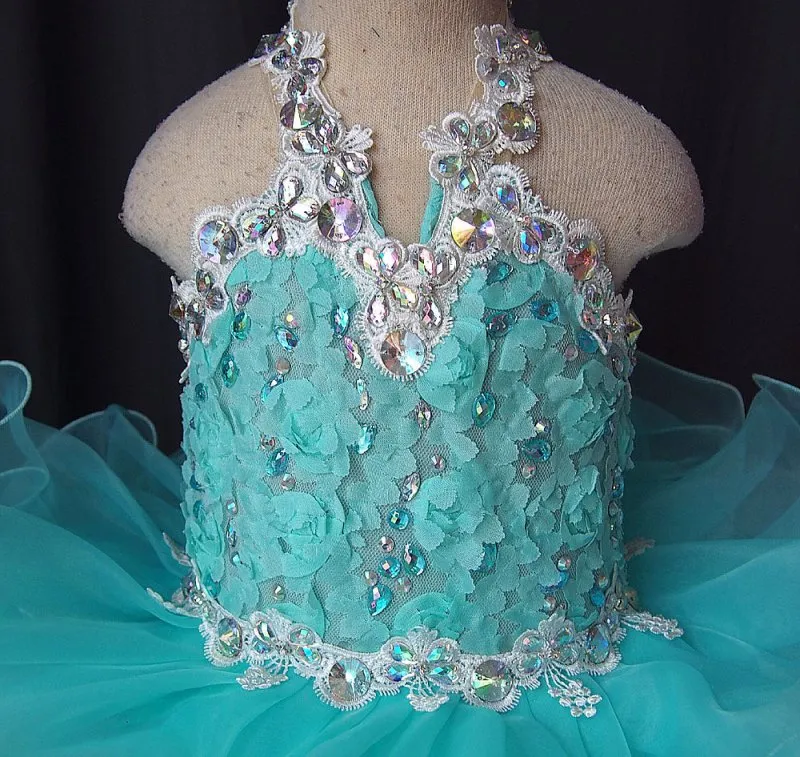 Natural Infant/toddler/baby/children/kids/newborn Girl's Pageant Dress