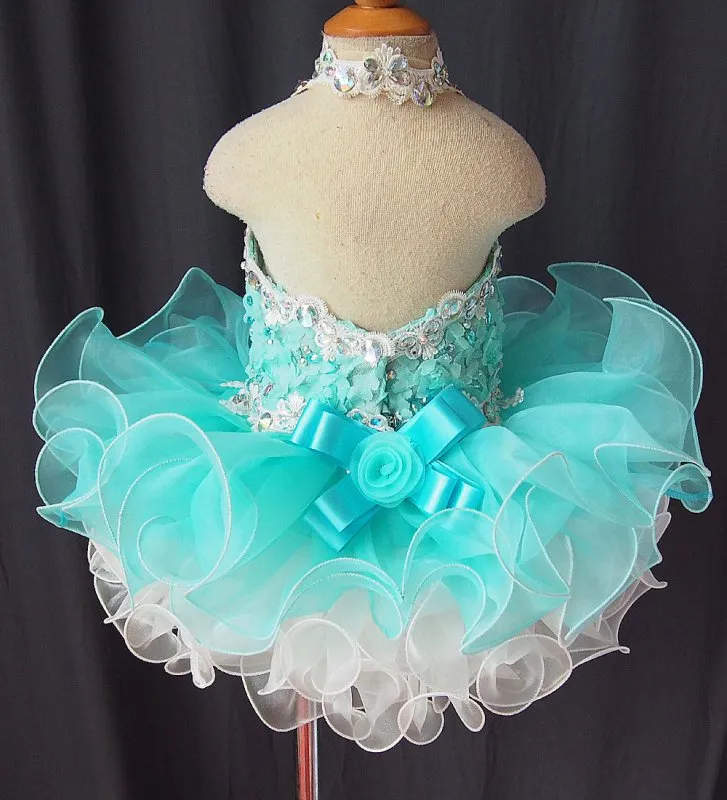 Natural Infant/toddler/baby/children/kids/newborn Girl's Pageant Dress