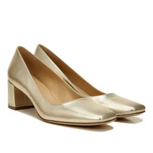 Naturalizer Karina Metallic Leather Block Heel Pumps (Narrow)