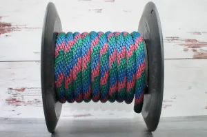 Navy, Burgundy, Hunter Green Solid Braided Multifilament Polypropylene Rope