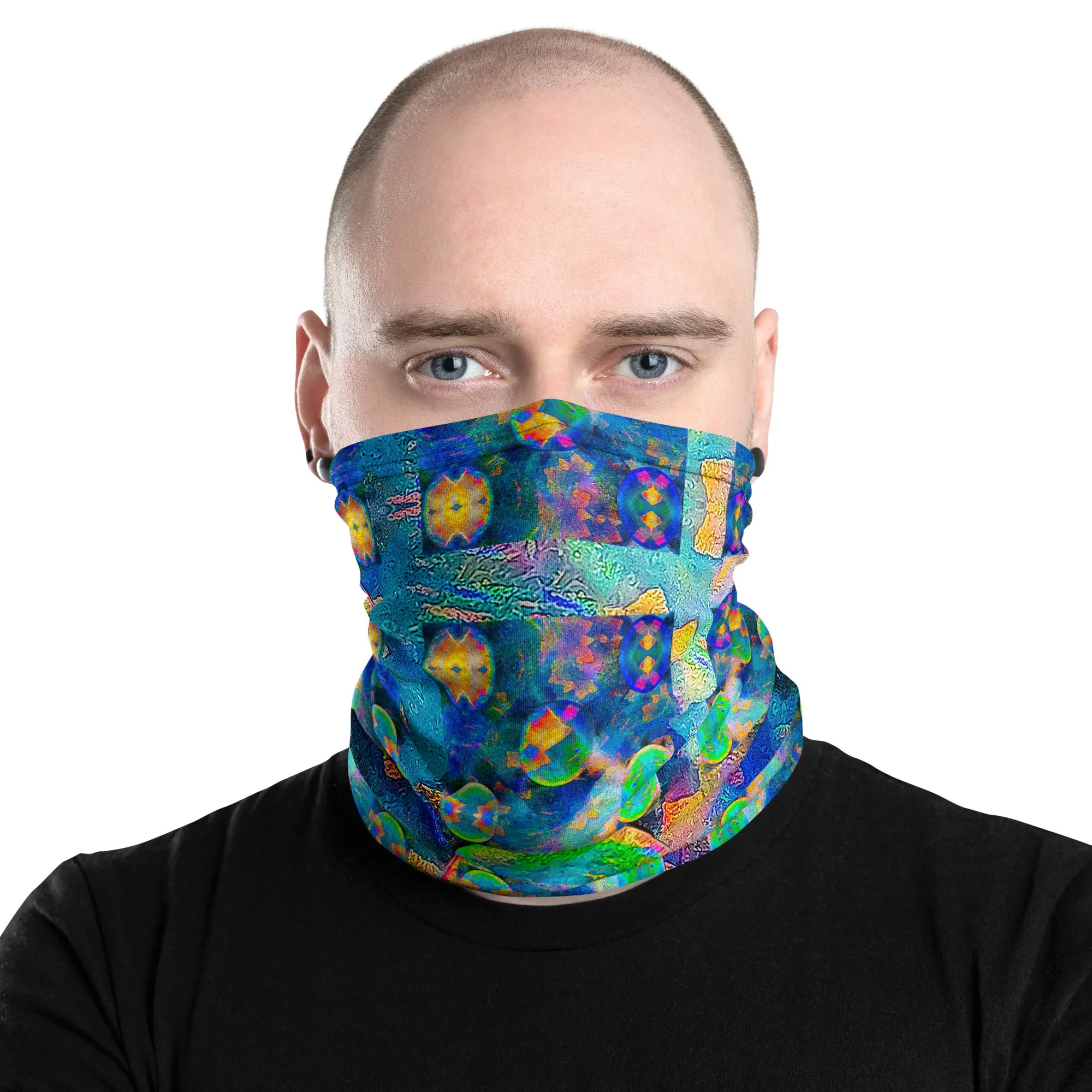 Neck Gaiter (Unisex)(Opal Skies Cantus Primus) RJSTH@RJSTHW2024 RJS