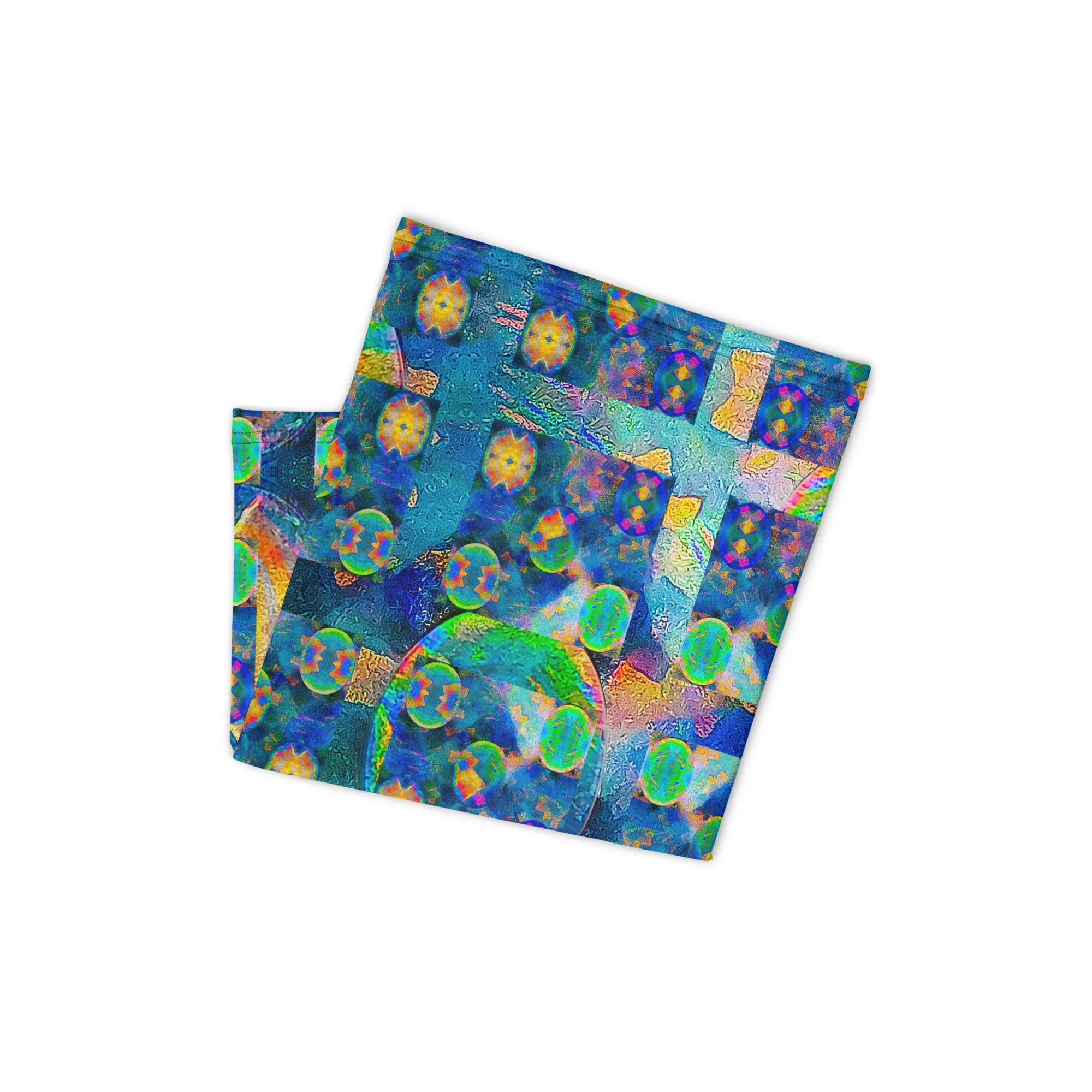 Neck Gaiter (Unisex)(Opal Skies Cantus Primus) RJSTH@RJSTHW2024 RJS