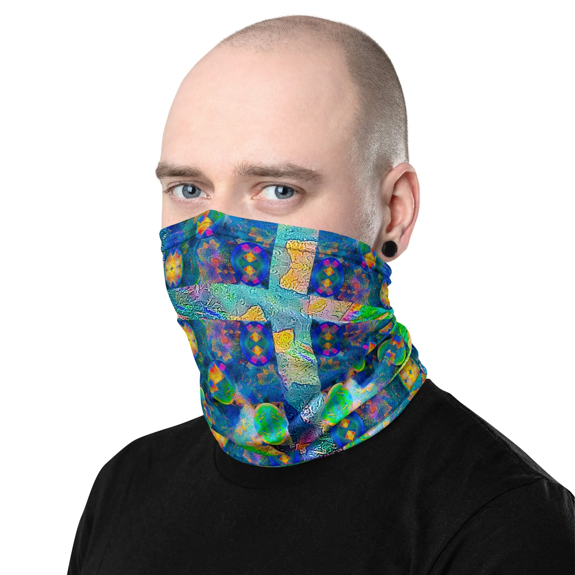 Neck Gaiter (Unisex)(Opal Skies Cantus Primus) RJSTH@RJSTHW2024 RJS