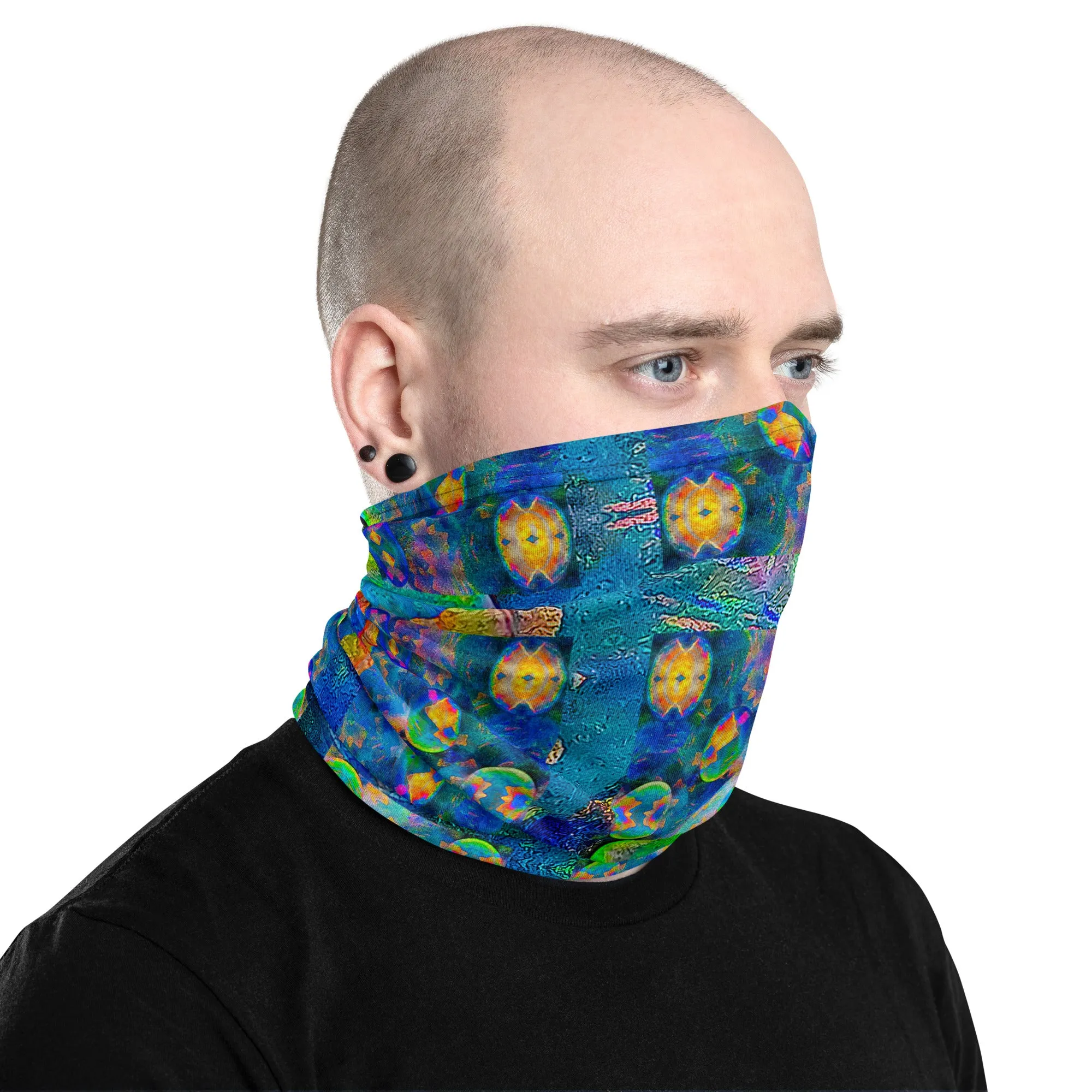 Neck Gaiter (Unisex)(Opal Skies Cantus Primus) RJSTH@RJSTHW2024 RJS