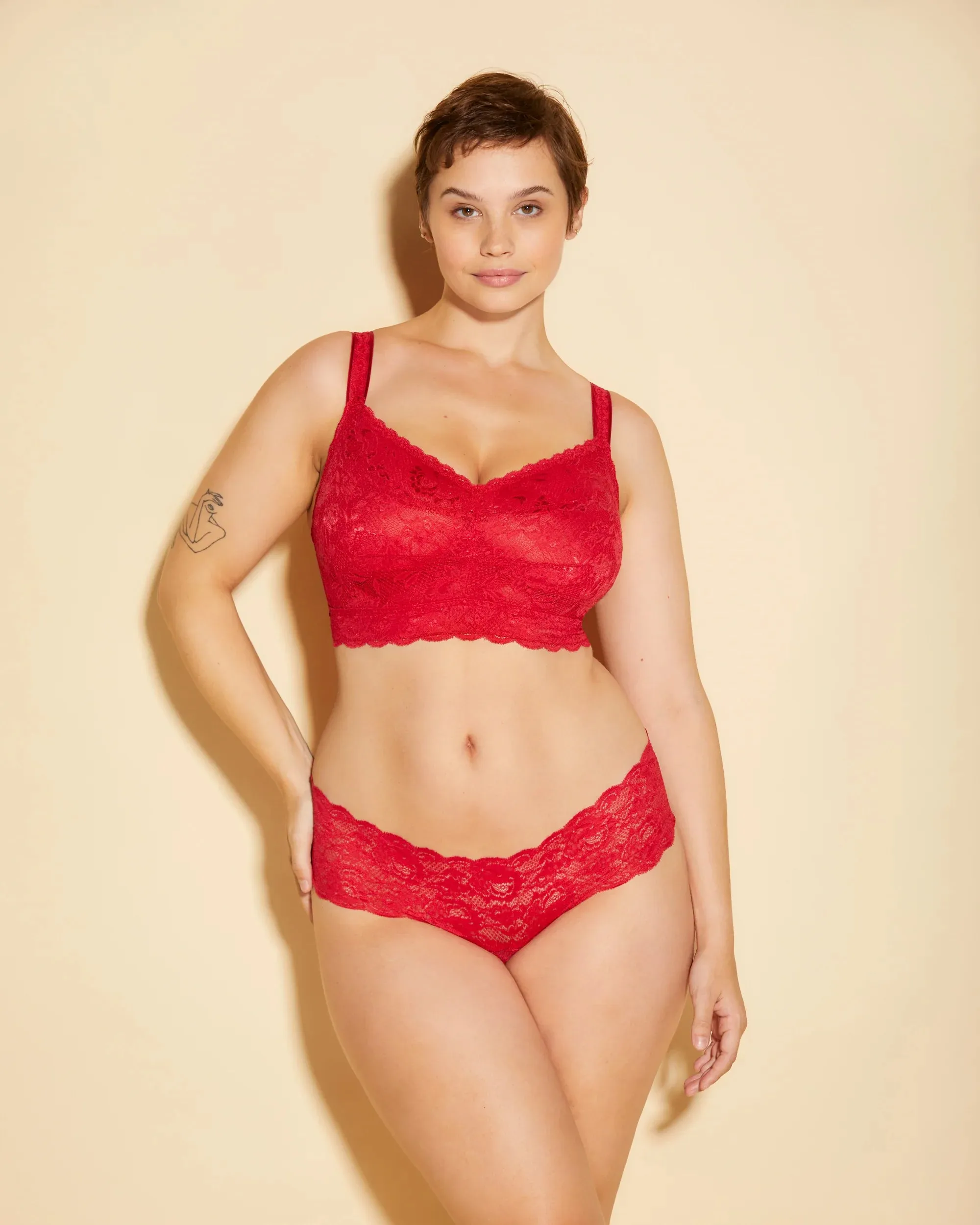 Never Say Never Comfie Thong In Mystic Red - Cosabella