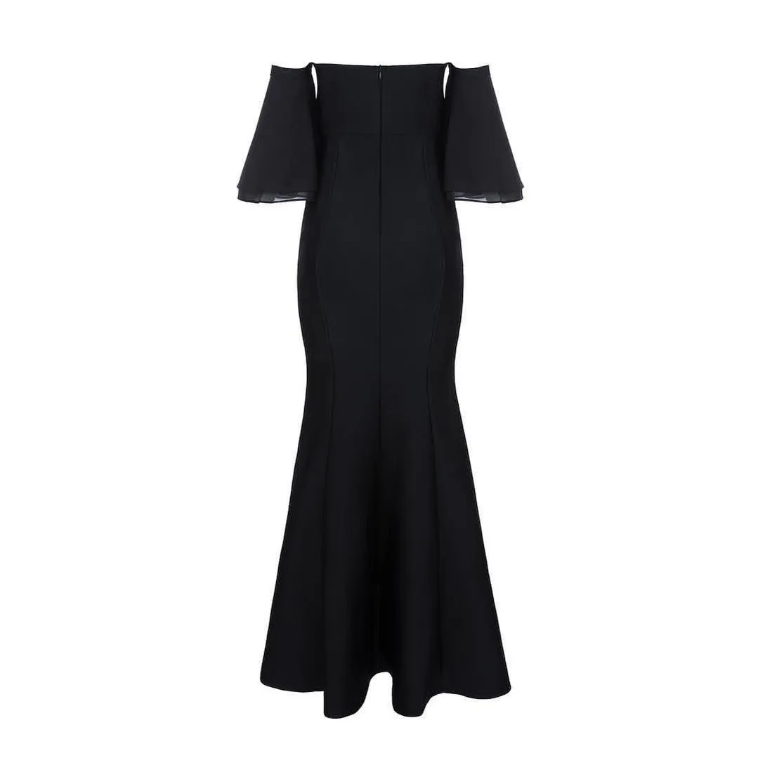 New Arrival Sexy Strapless Mermaid Black Prom Dresses, PD0673