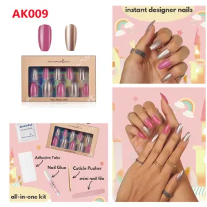 NEW AWSMCOLOR BALLERINA PRESS ONS SHORT LENGTH! ALL IN ONE SET !