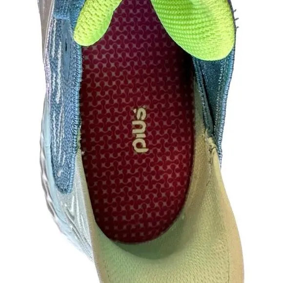 New Balance Fresh Foam 1080v10 Womens Blue Running Shoes Teal/Lime Green Sz 10​​