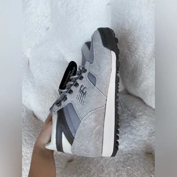 NEW BALANCE - Rainier Suede And Mesh Trainers Gray Shoes Men's