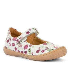 NEW FRODDO kid's flower maryjane shoes in white