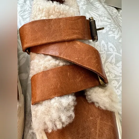 NEW! FRYE GIA MOTO LOW SHEARLING SNEAKERS
