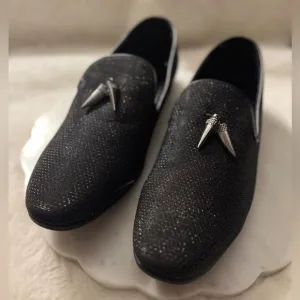 NEW Giorgio Brutini Collide Black Smoker Loafers Sz 12