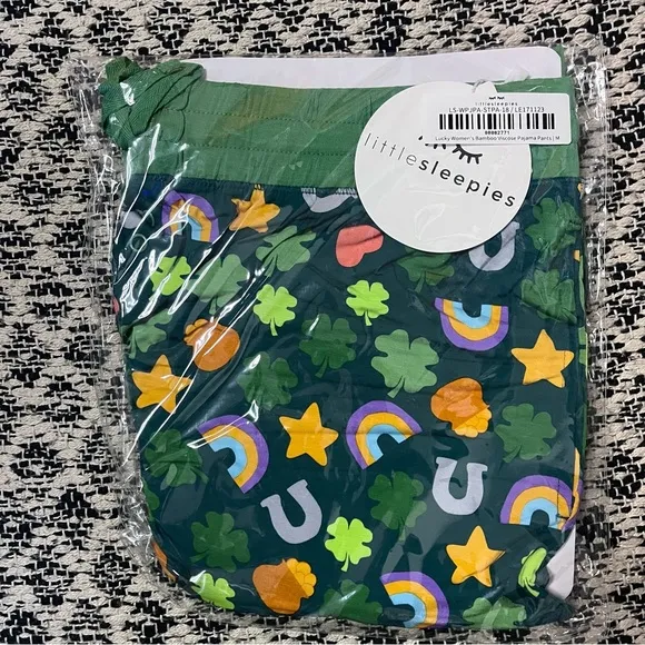New Little Sleepies Lucky Charm Sst. Patrick’s Day Pajama Set Size Medium