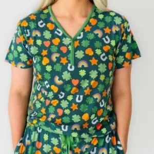 New Little Sleepies Lucky Charm Sst. Patrick’s Day Pajama Set Size Medium