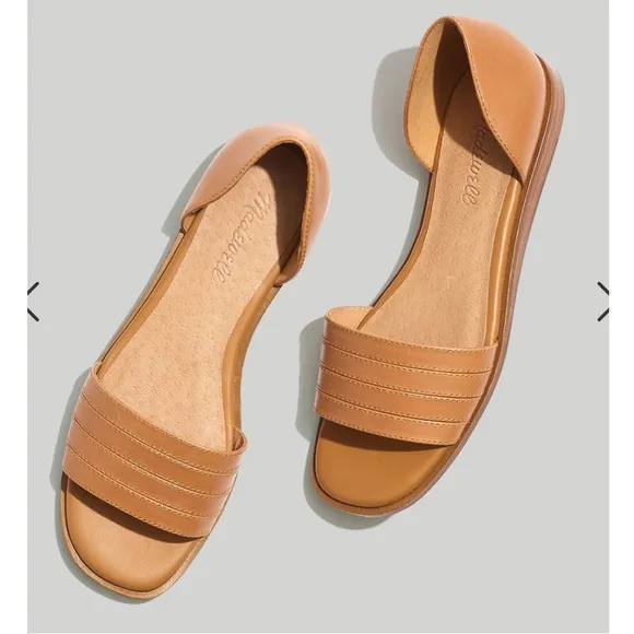 NEW! Madewell Brindle d'Orsay Flat  in tan color size 5