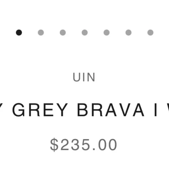 NEW NIB UIN Shoes Footwear Women's Size 7 Brava Galaxy Grey Beige Sneakers $235