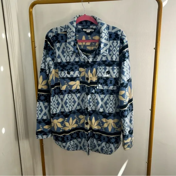 New O’Neill Collin’s Oversized Superfleece Shacket Size Large