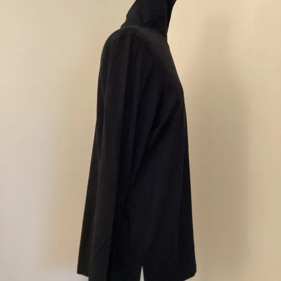 NEW! PERUVIAN CONNECTION CLASSIC PIMA TURTLENECK BLACK L CASUAL CONTEMPORARY