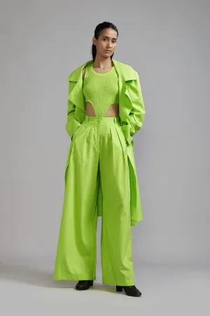 New Season Summer/Fall 24-Jacket Green Trench Cotton Neon-MT KA TR Jacket-Neon Green-Fashion Edit Mati