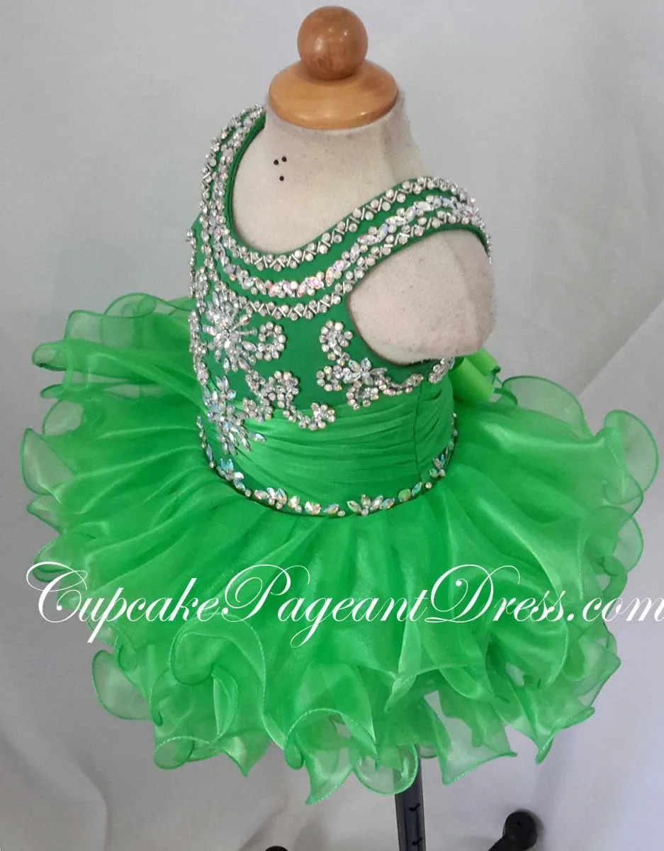 Newborn/Infant/toddler/baby/children/kids Girl's glitz Pageant Dress