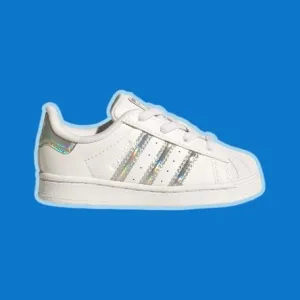 NIB Adidas Originals ‘Superstar’ Iridescent Stripe Sneakers Infant Size 5K
