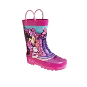 NIB! Disney Junior Minnie Mouse Pink Rain Boots - Little Kid 11/12
