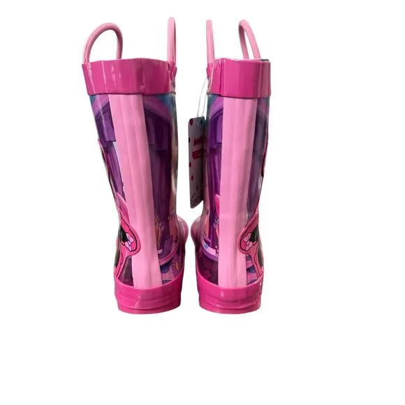 NIB! Disney Junior Minnie Mouse Pink Rain Boots - Little Kid 11/12