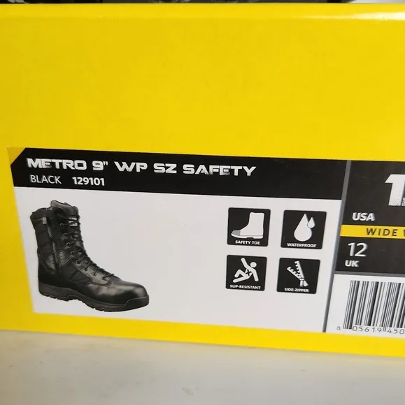 NIB S.W.A.T. Men's Size 13 Wide Safety Waterproof Boots