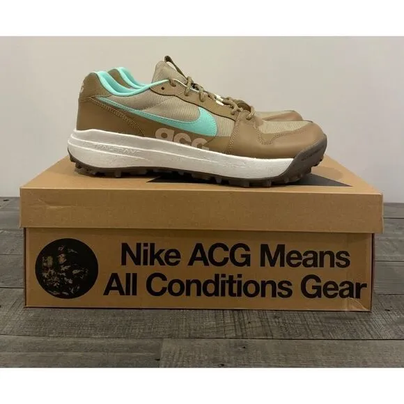 Nike ACG Lowcate Men 8 Casual Shoe Green White Athletic Lifestyle Sneaker