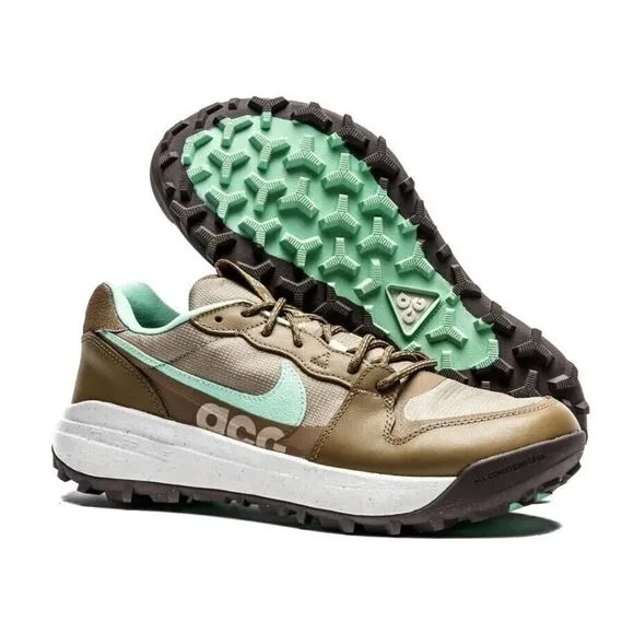 Nike ACG Lowcate Men 8 Casual Shoe Green White Athletic Lifestyle Sneaker