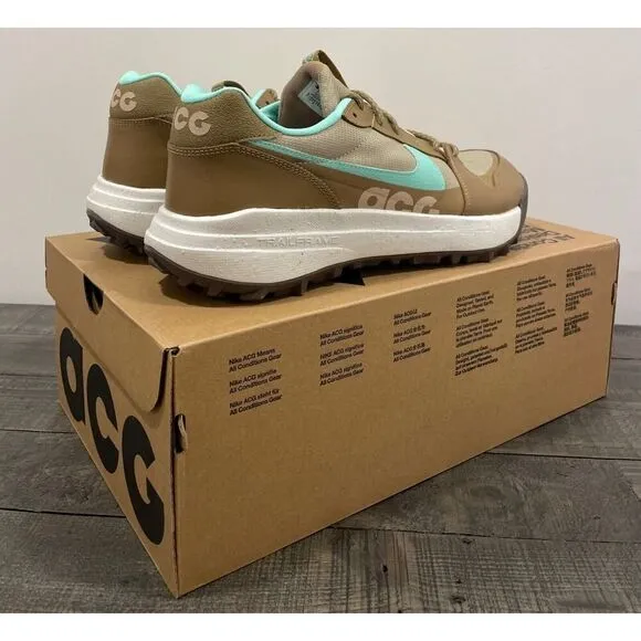 Nike ACG Lowcate Men 8 Casual Shoe Green White Athletic Lifestyle Sneaker