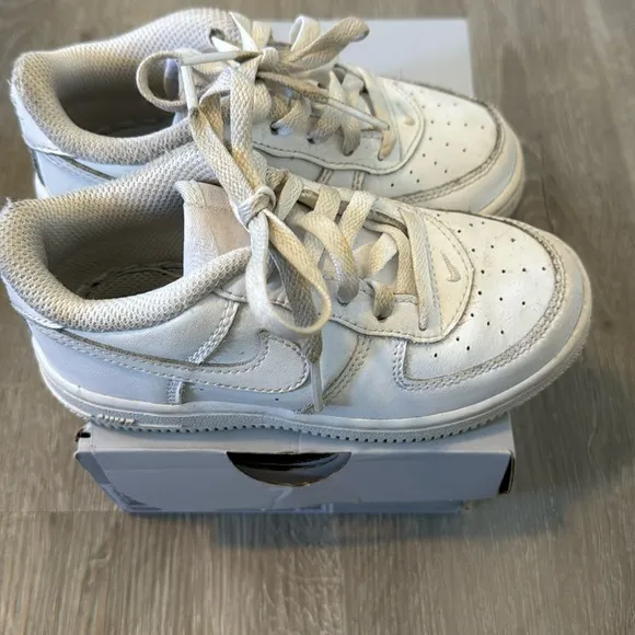 NIKE Air Force 1 One AF1 Low Shoes - Triple White -Toddler Size 8C-