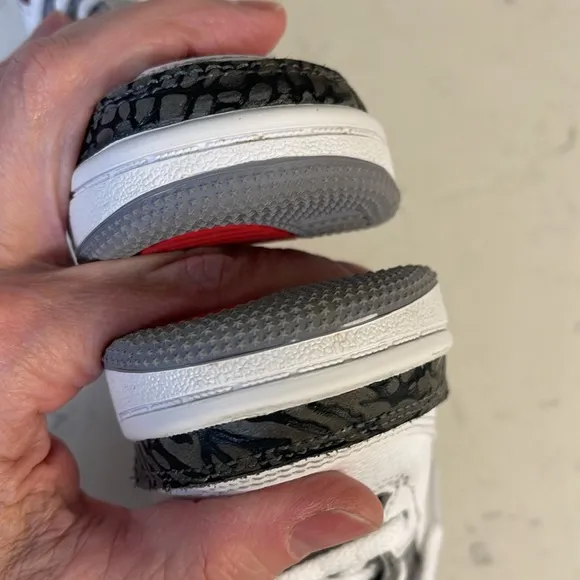 Nike Air Jordan 3 III Retro Fire Red/Wht Cement DM0966-160 Kids Shoes- Size 7C
